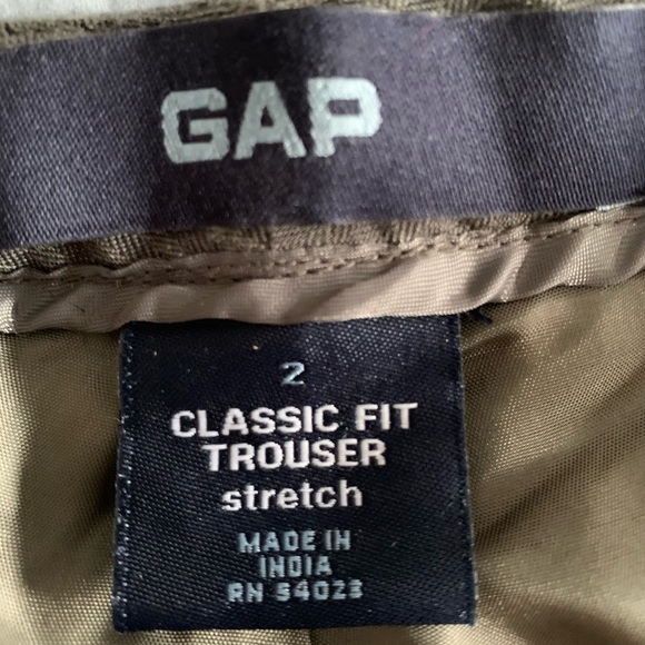 GAP PINSTRIPE CLASSIC FIT STRETCH TROUSER - Picture 5 of 10